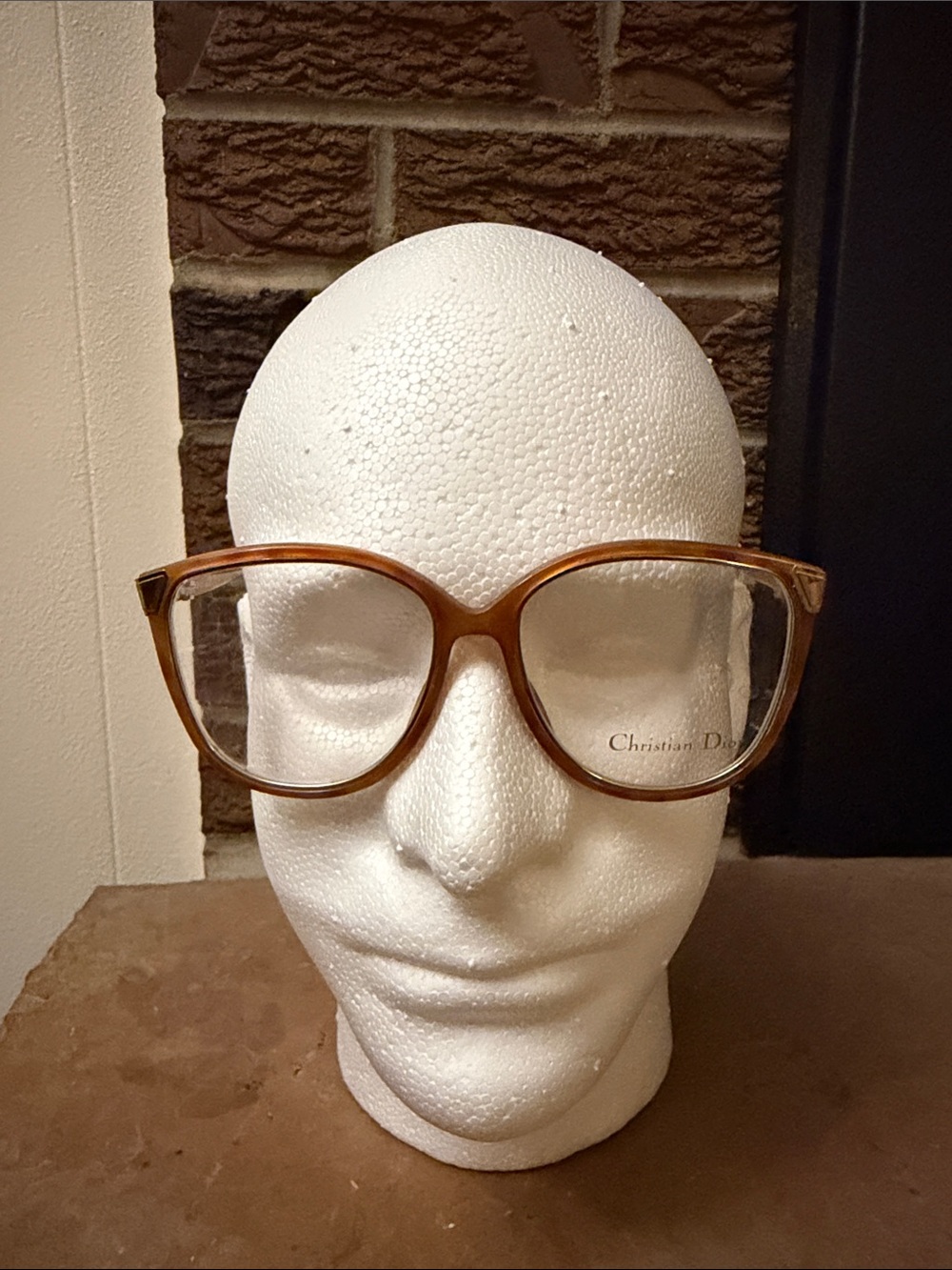 Dior Oversized Brown Transparent Square Glasses